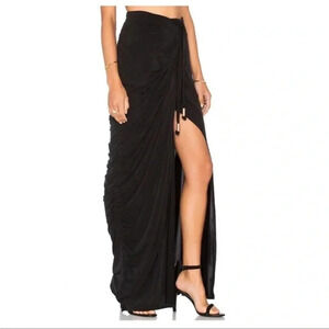 Stylestalker Echoes of Love Maxi Slit
Skirt Black